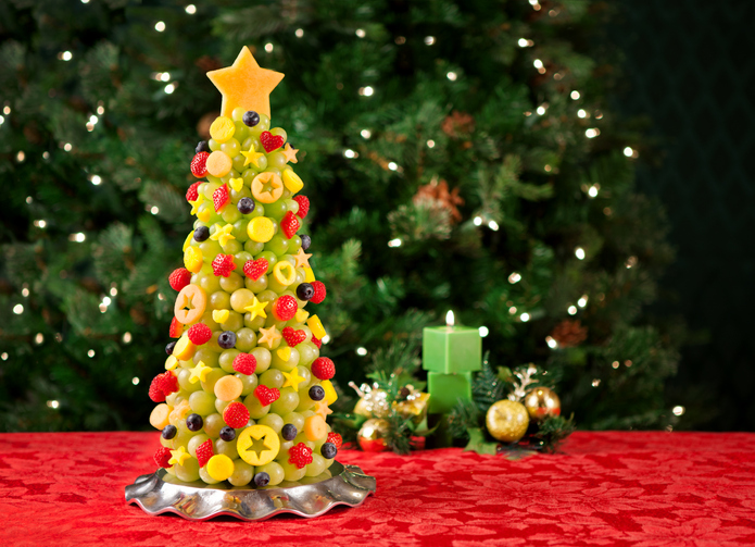 árvore de frutas no natal